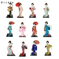 Dickly 12" Japanese Geisha Asian Geisha Doll Lady Statuette Ethnic Japanese Geisha Dolls for Shelf