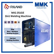 FULL GAS SET - RILAND MIG-251GE 3in1 GAS/GASLESS MIG WELDING MACHINE [2 YEARS WARRANTY] 烧焊机