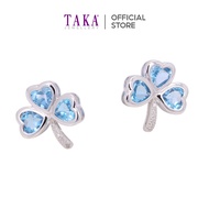 TAKA Jewellery Spectra Blue Topaz Earrings 9K