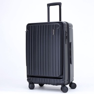 BERMAS Front Opening Expandable Suitcase 29" 105L - Black
