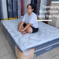 ANS Set Comfy Plush Top Central Imperium kasur Pocket Spring Bed 40 cm