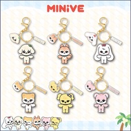 HT IVE Acrylic Keychain MINIVE Yujin Backpack Pendant Cartoon Bags Accessories Stars Periphery HT