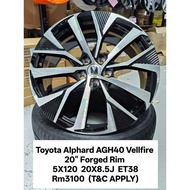 Toyota Alphard AGH 40 Vellfire 20" Forged Rim T60