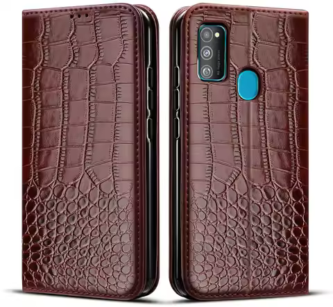 For Samsung M31 Case flip Crocodile texture leather Phone Case For Samsung Galaxy M31 Case M31 samsu