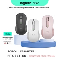 [Original] Logitech Signature M650/ M650L /M750 Wireless Mouse | Silent Click | Bluetooth USB Receiv