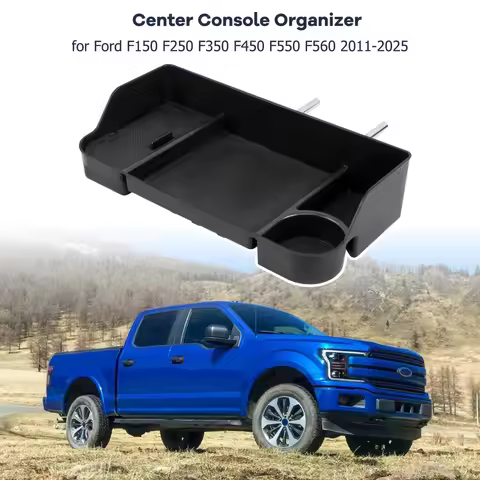 Front Console Tray Storage Box Control Organizer Tray For Ford F150 F250 F350 F450 F550 F650 2011-20