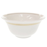二手 Versace Asia Meandre d'Or 陶瓷白金碗， VERSACE