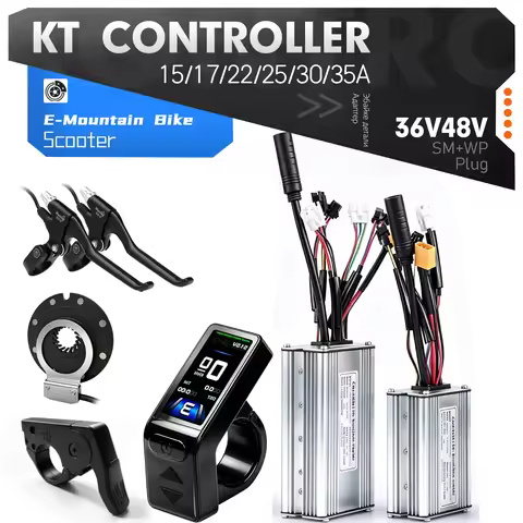 Electric Bike KT Controller 24V36V48V 250W350W500W750W1000W1500W With KT TF04 LCD Display For Ebike 