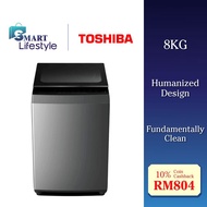 Toshiba 8KG Top Load Washer AW-M901BM / COMBO SET Washer (8KG) + Front Load Dryer (7KG) TD-H80SEM
