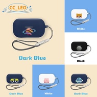 For Technics EAH-AZ80 Case Cute Lanyard Pendant Technics EAH-AZ80 Cartoon Dinosaur Shark Silicone So