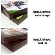 Terlaris Paket 4Pcs Cetak Foto Laminasi + Bingkai Frame Foto Blok -