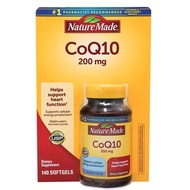 ต้นฉบับนำเข้า Nature Made  CoQ10 200mg/400mg 140 /90 Softgels โคคิวเทน คิวเทน Q10