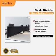 Hatton Table Partition Office Desk Divider | Workstation Social Distancing | Aluminium Frame & Black