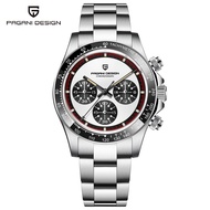 PAGANI DESIGN Original New JAPAN Movement Quartz Men Watch Chronograph Stainless Steel Waterproof Wa