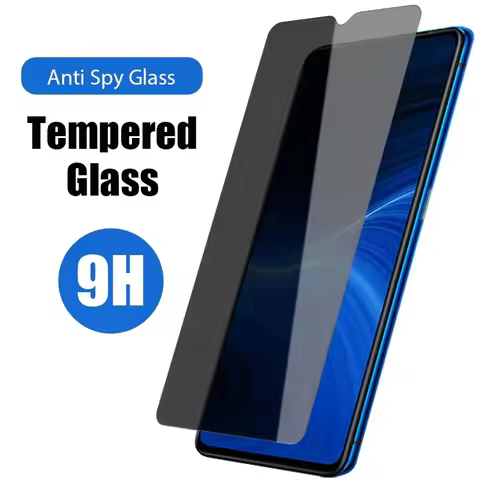 3PCS Privacy Tempered Glass Anti-Spy Screen Protector For OPPO A5 A9 2020 A57S A55S A57E A57S A57E 4