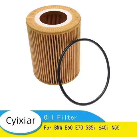 Original Quality Oil Filter for BMW E60 E70 535i 640i N55 3.0L 11427566327 11427541827 F02 F06 Oil F