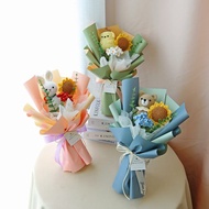 G58編織娃娃向日葵花束 / 針織花束 畢業花束 活動花束