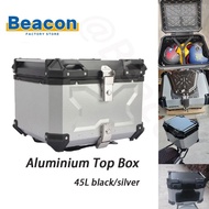 Motorcycle Box Aluminium Top Box X Design Kotak Motosikal Peti Aluminum Box Motorcycle