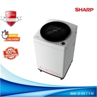 SHARP Mesin Cuci 1 Tabung 9 KG ES 909 T MegaMouth Tabung Tanpa Lubang