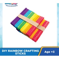 DIY Rainbow Crafting Sticks