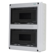 Hộp điện chống nước HT-24WAY bằng nhựa - Tủ điện nổi 2 tầng 24 vị trí