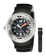 Citizen Men s BJ8050-08E Eco-Drive Professional Diver Black Sport Watch