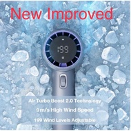 GF02 New Improved Super Cool 199 Level Handheld Fan