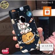 SM137 Jayacasto Case Realme 8 8 Pro Motif Fashion Gambar Astronot Art