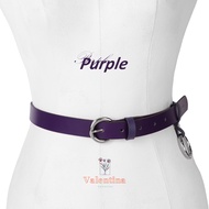 Louis Montini (Valentina) เข็มขัดผู้หญิง พร้อมห่วงแขวนพวงกุญแจ เข็มขัดหนังแท้ MGW309