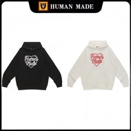 Human Made Heart Print Hoodie Fleece Lining Loose 25SS Long Sleeve Unisex