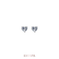 Ravipa | Heart Essential Diamond Earrings - ต่างหู