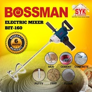 SYK BOSSMAN BFF160 Electric Cement Paint Concrete Hand Mixer Blender Machine Heavy Duty Mesin Pengadun Simen