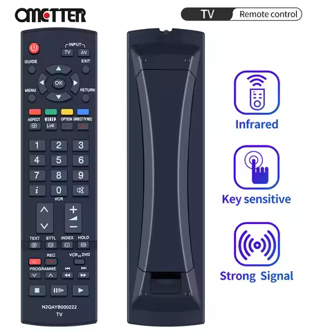 N2QAYB000222 for Panasonic TV Remote Control TX-32LED8F TH-42PZ8 TH-46PZ80E TX-L24C3E EUR7651120