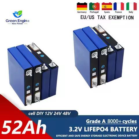 Lithium Ion Battery 3.2V 52Ah 100Ah 304Ah 300Ah 314Ah EV 280K 320Ah Lifepo4 Battery Hithium 280ah Li