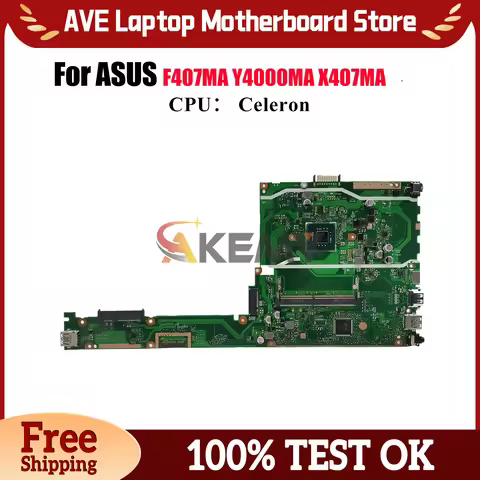 X407MA Laptop Motherboard For ASUS VivoBook X407M F407MA X407MA Y4000MA Notebook Mainboard With Cele