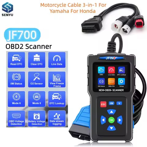 Car OBD2 Scanner JF700 Code Reader Diagnostic Tool Car OBD 2 Fault Code Reader Engine Check Live Dat