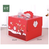 Xmas cake Box Santa 6" / 8" christmas cake Box 6 inch 8 inch tall