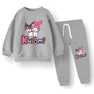 Baju Anak Gambar Kekinian Kuromi Setelan Joger Perempuan Usia 1 Sampai 6 Tahun