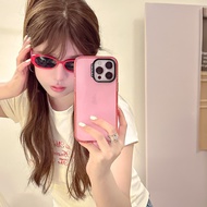 Solid Color Phone Case Compatible with 16 Pro Max/16 Pro/15 Pro Max/14 Pro Max&--*