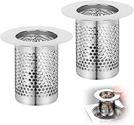 5.5 x 5 cm Hair Strainer Shower Stainless Steel Pack of 2 Floor Drain Filter Stainless Steel Shower 