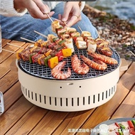 ST-⚓Roasting Stove Household Portable Warm Pot Barbecue Grill Table Outdoor Charcoal Heating Stove Indoor Barbecue Stove