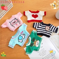 CLEVERHD Doll Sweater, Yellow Duck Plush Doll Doll Clothes,  25/30cm Doll Letter Cardigan Cotton Dol