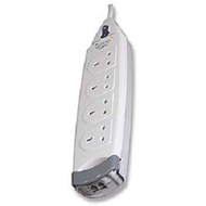 Belkin F9H410sa2M 4- Socket Surge Protector| Power Surge Protection, Phone Line Protection for Telep
