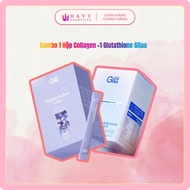 Combo Food Supplement Glutathione C (3g x 30 packs) and Gilaa Collagen (2g x 60 packs)