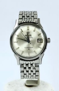 亞米加天文台(168.005型號) 原裝銀面、日曆曲耳鋼錶天文台底蓋(35 mm)、564自動機芯、原裝鋼帶 OMEGA Constellation Date  (168.005) Original 