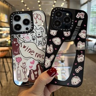 Casing iphone 11/12/13/14/15/16 Pro max cute mirror silicone Case For iPhone 11,12,13,14,15,11PM,12P