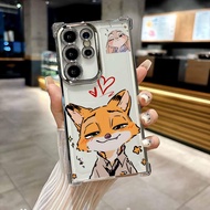 Ốp Điện Thoại Zootopia Couple Rabbit Fox Cho Xiaomi Redmi Note - Vỏ Mạ Mềm Chống Rơi Mát Mẻ Với Các 