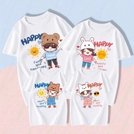 Familylove family shirt - family outfit with lovely Chibi family motifs HAPPY, 100% cotton