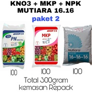 KNO3 PUTIH + MKP PAK TANI + BORON + NPK MUTIARA 16.16.16 PAKET PUPUK ANGGUR BUAH MANGGA + ALPUKAT + 