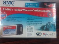 智邦SMC全新2.4G全中文PCMCIA無線網路卡Wi/Ficard筆電網卡WirelessAdapter802.11b